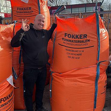 Straatzand in BigBag bb binnen Almere Fokker Tuinmaterialen